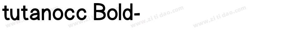 tutanocc Bold字体转换
